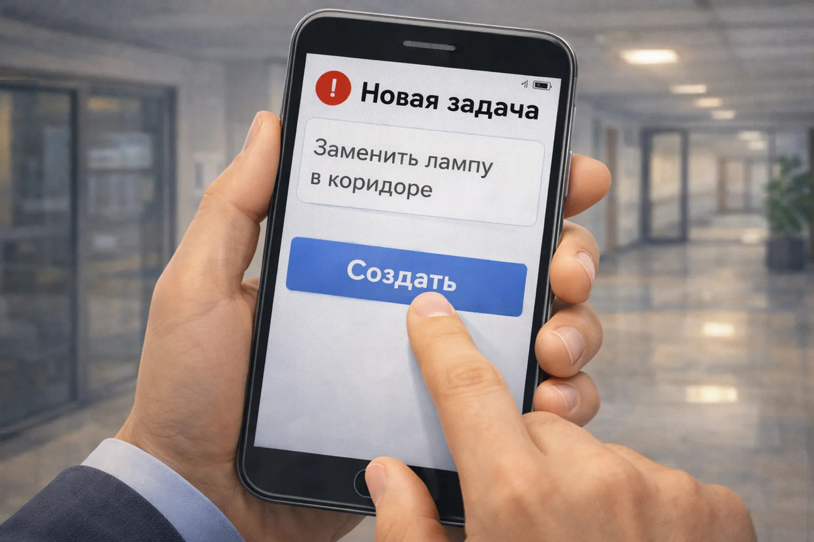 Создали задачу